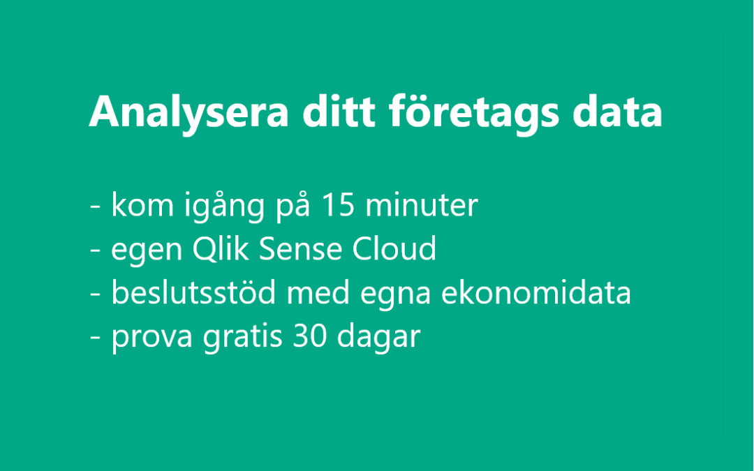 Analysera ditt företag med Qlik Sense – en snabbstart